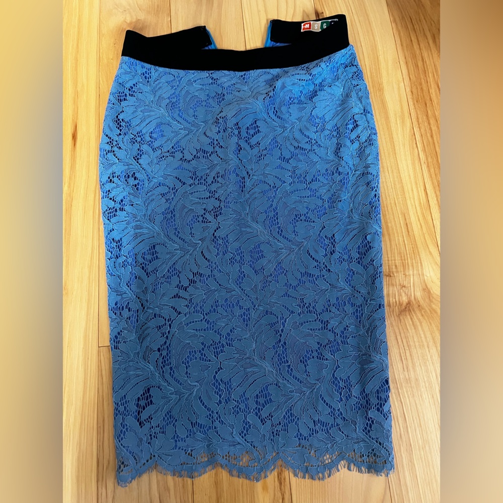 MSGM Pencil Lace Skirt